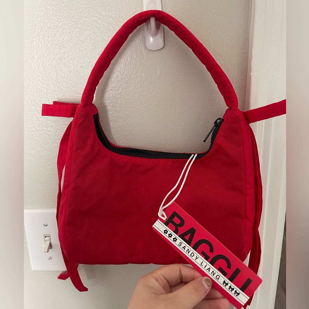 BAGGU x Sandy Liang Mini Bow Bag Red